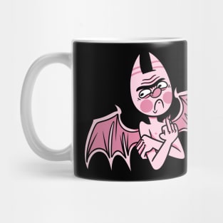 Pissed Off Pink Demon Mug